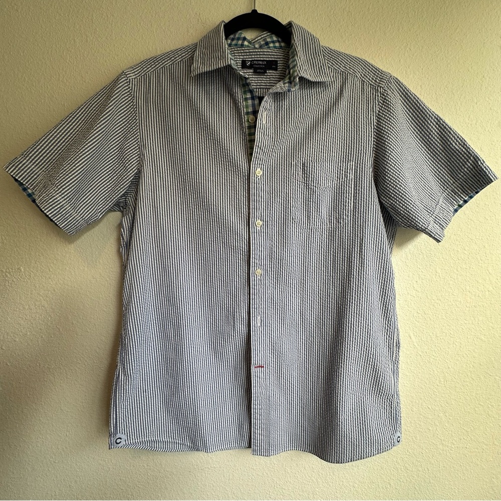 Cremieux Cotton Short-Sleeve Shirt, Medium